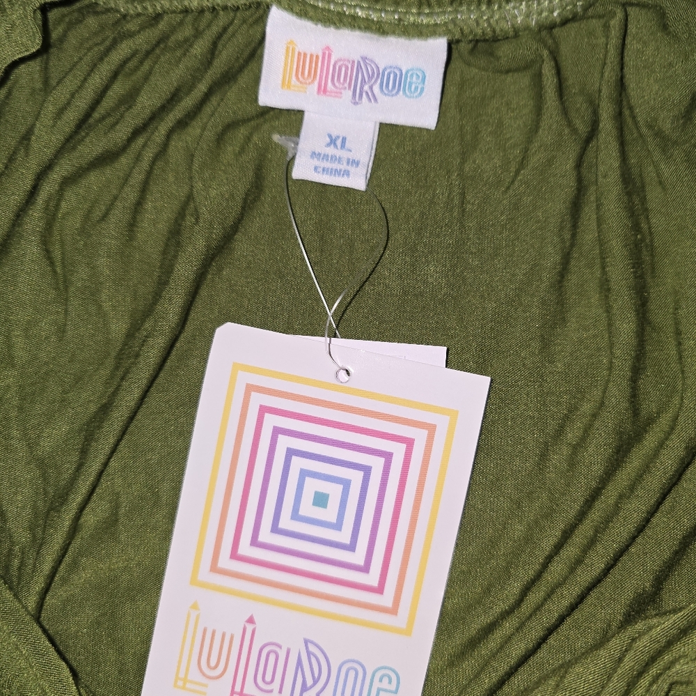 Women's green top by lularoe new